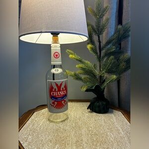 Chaska Vodka Liquor Glass Bottle Lamp
